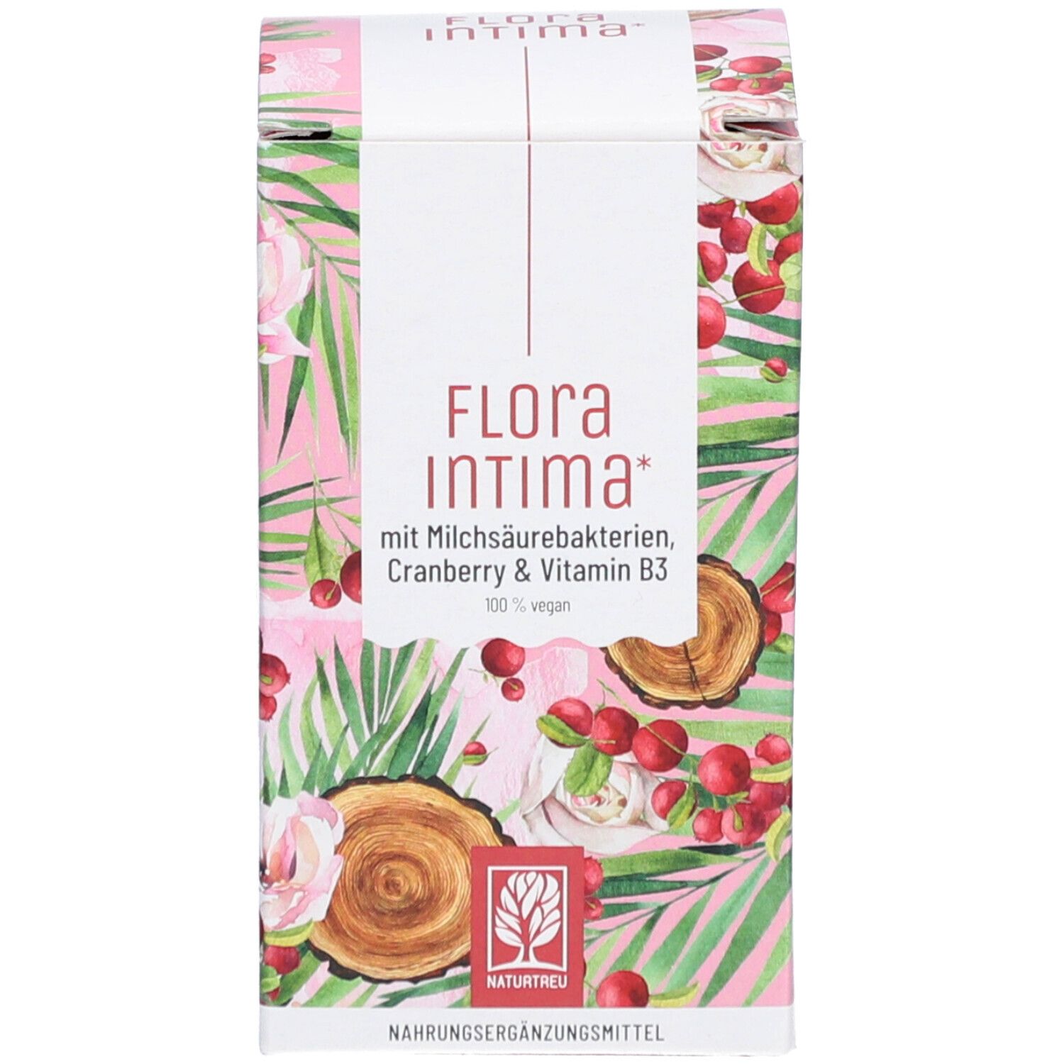 Milchsäurebakterien mit Cranberry & Vitamin B3 - Floraintima - NATURTREU®