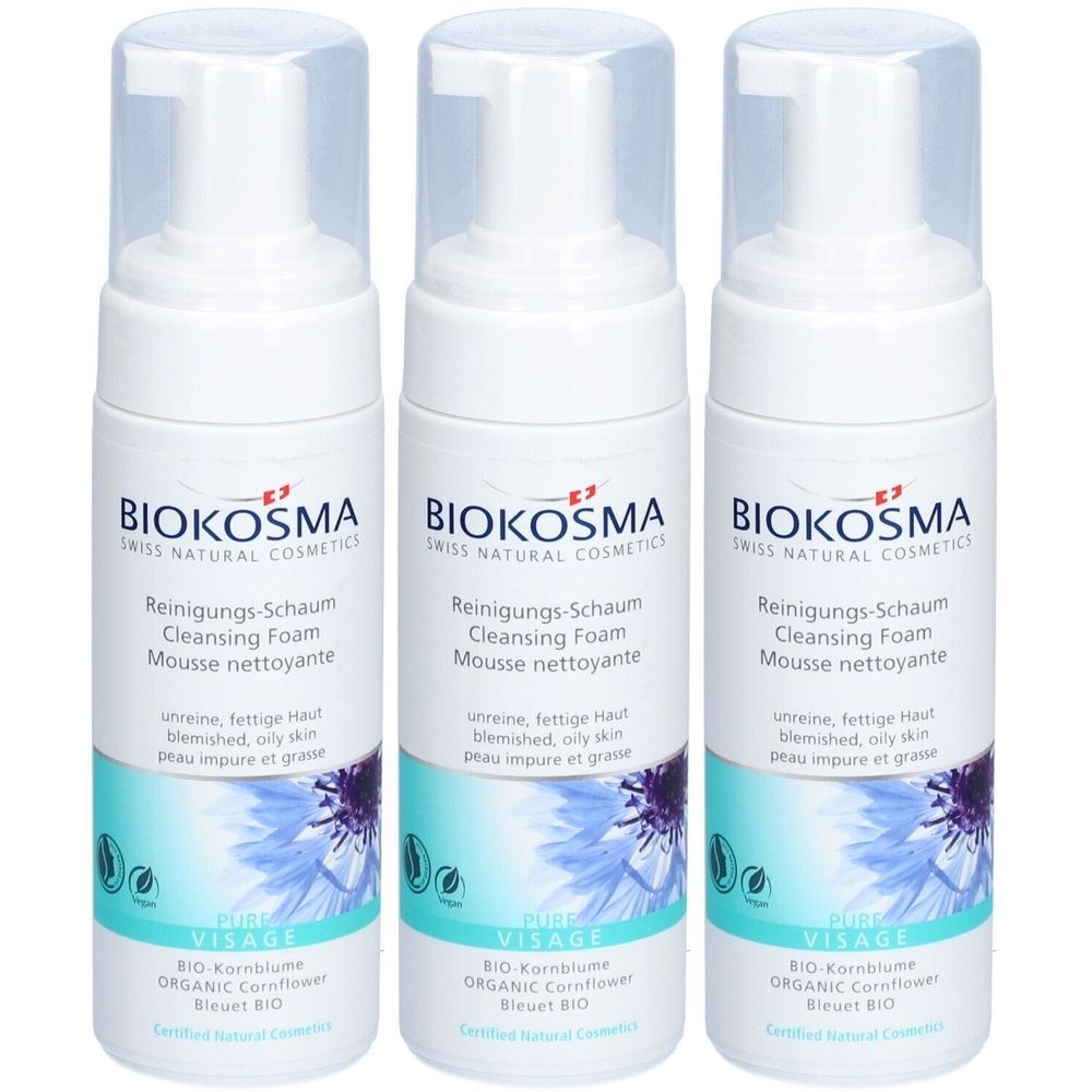 BIOKOSMA Mousse Nettoyante Pure Visage