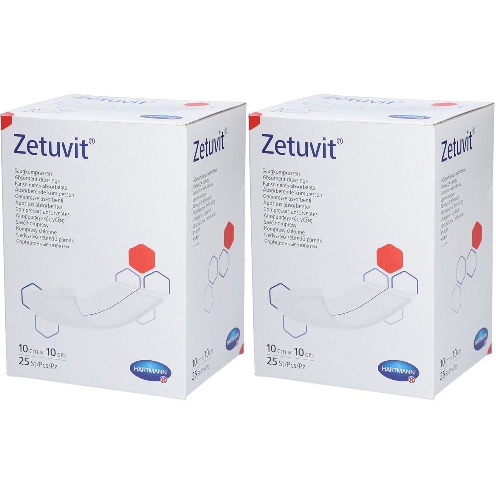 HARTMANN Zetuvit® Compresse absorbante stérile 10 x 10 cm