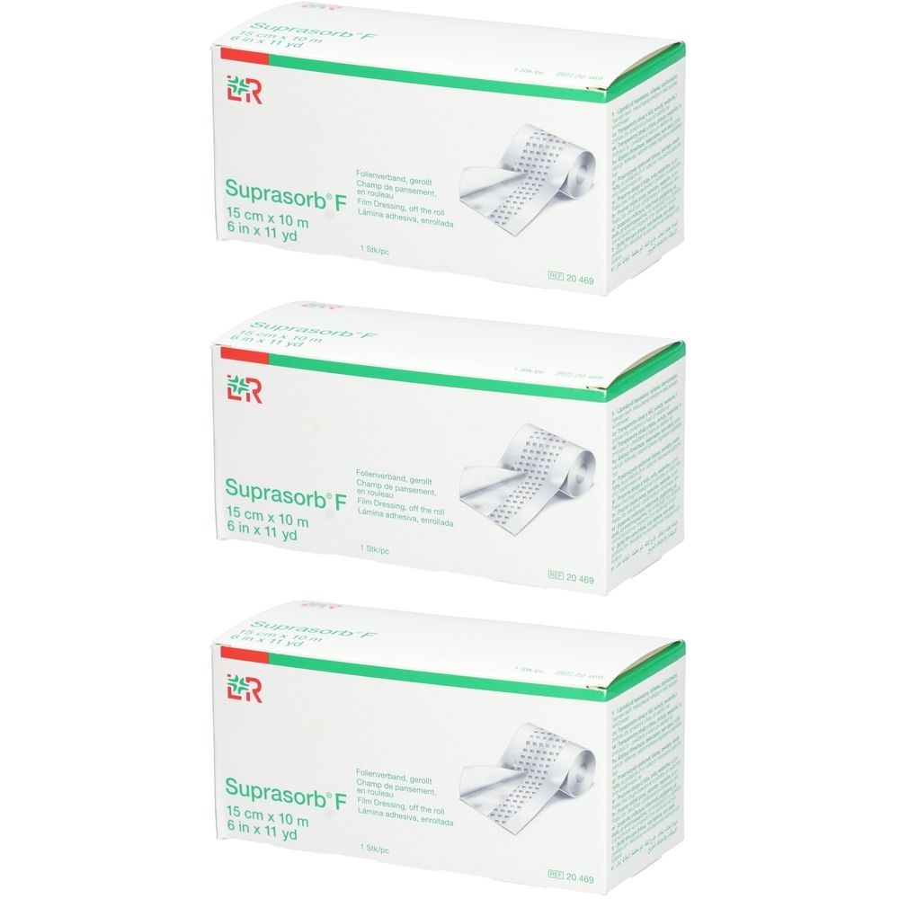 L&R Suprasorb® F Champ de pansement en rouleau 15 cm x 10 m non stérile