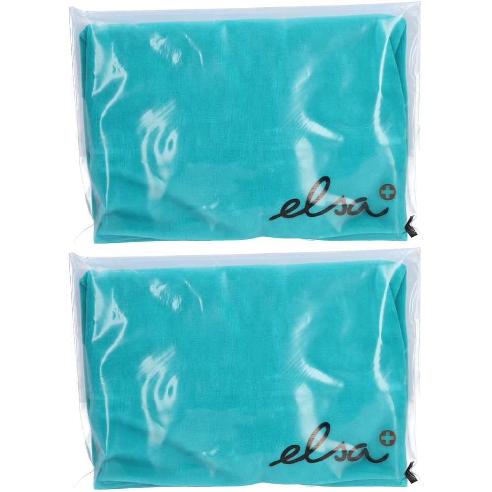 ELSA Anatomischer Kissenbezug 50 x 11 cm Velours Türkis