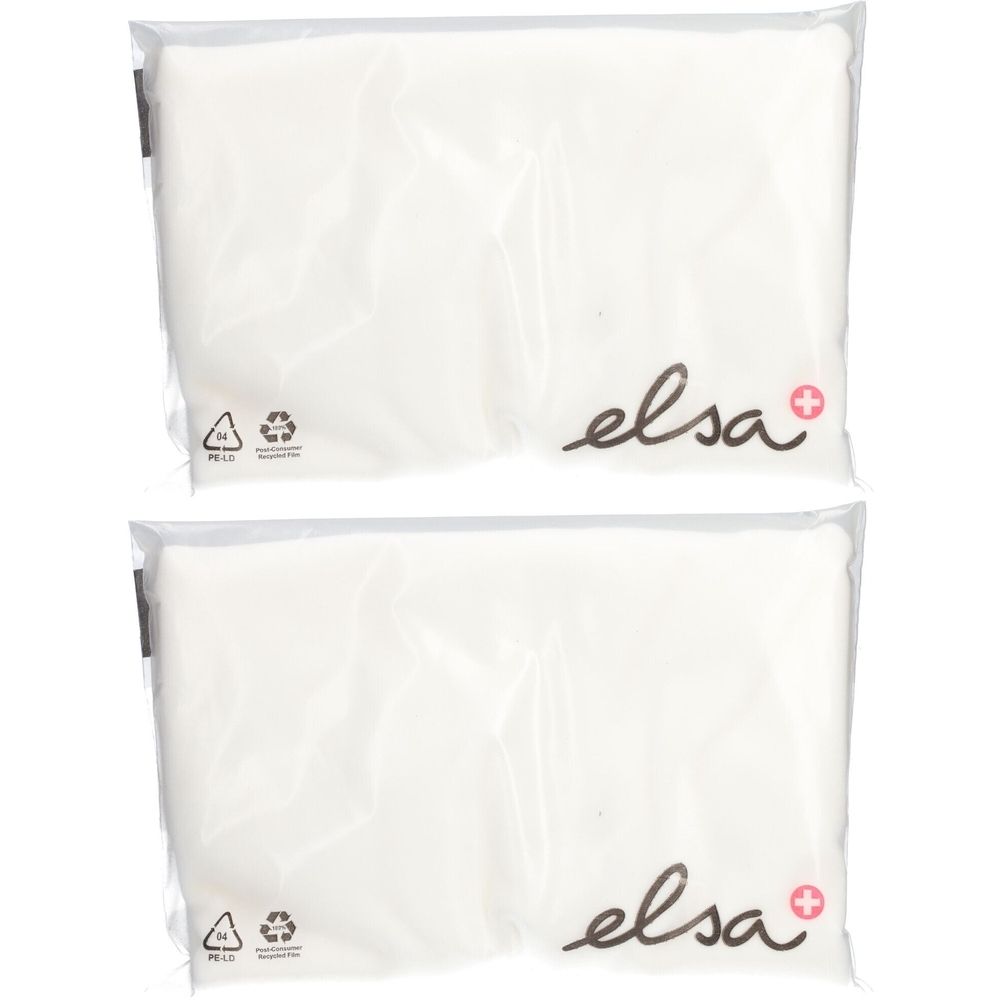ELSA Taie d'oreiller anatomique 50 x 11 cm velours Ecru