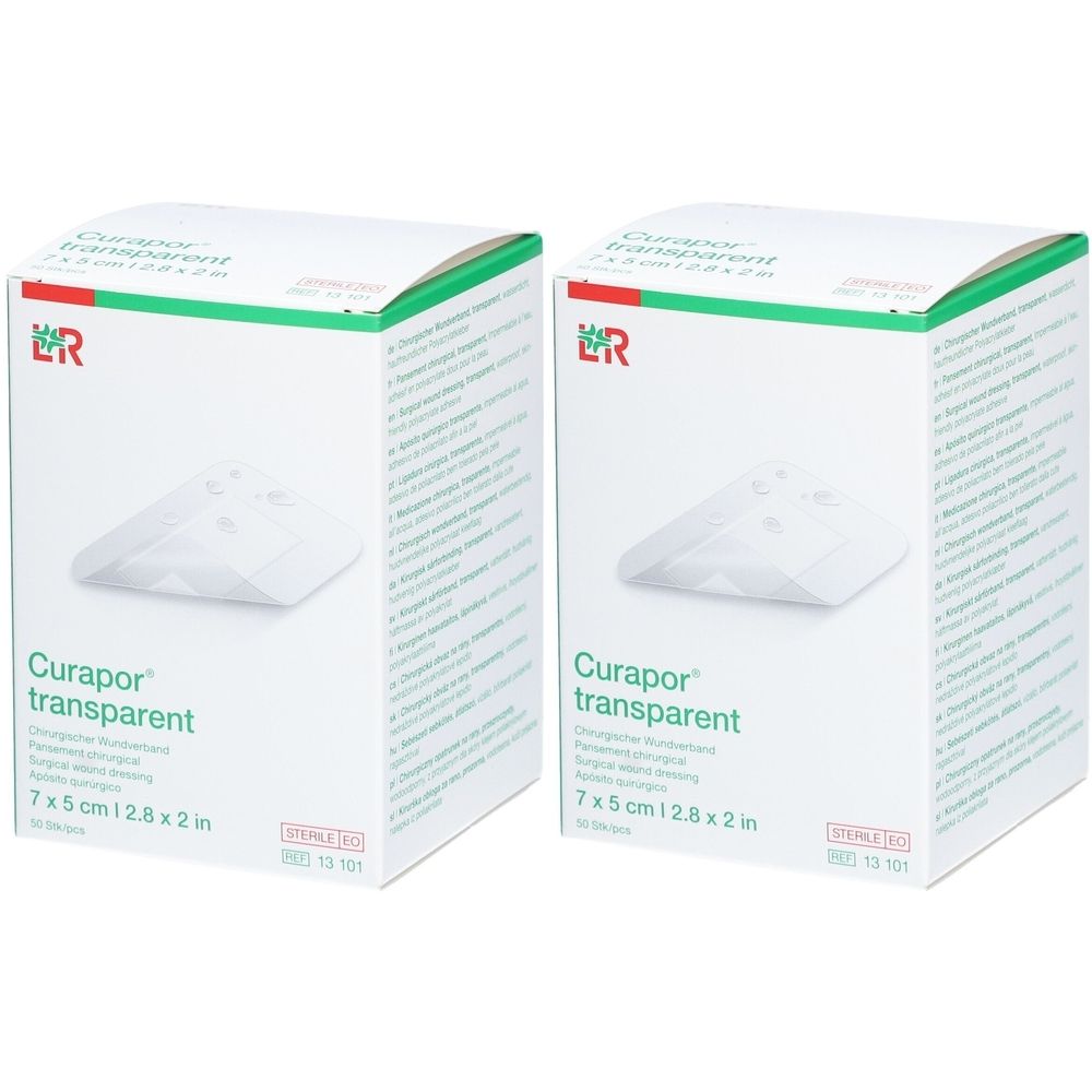 L&R Curaport® steriles Chirurgisches Pflaster Transparent 7 x 5 cm