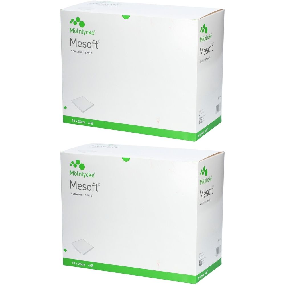 MESOFT Kompressen 10x20 cm steril 60x2 Stück weich & saugfähig