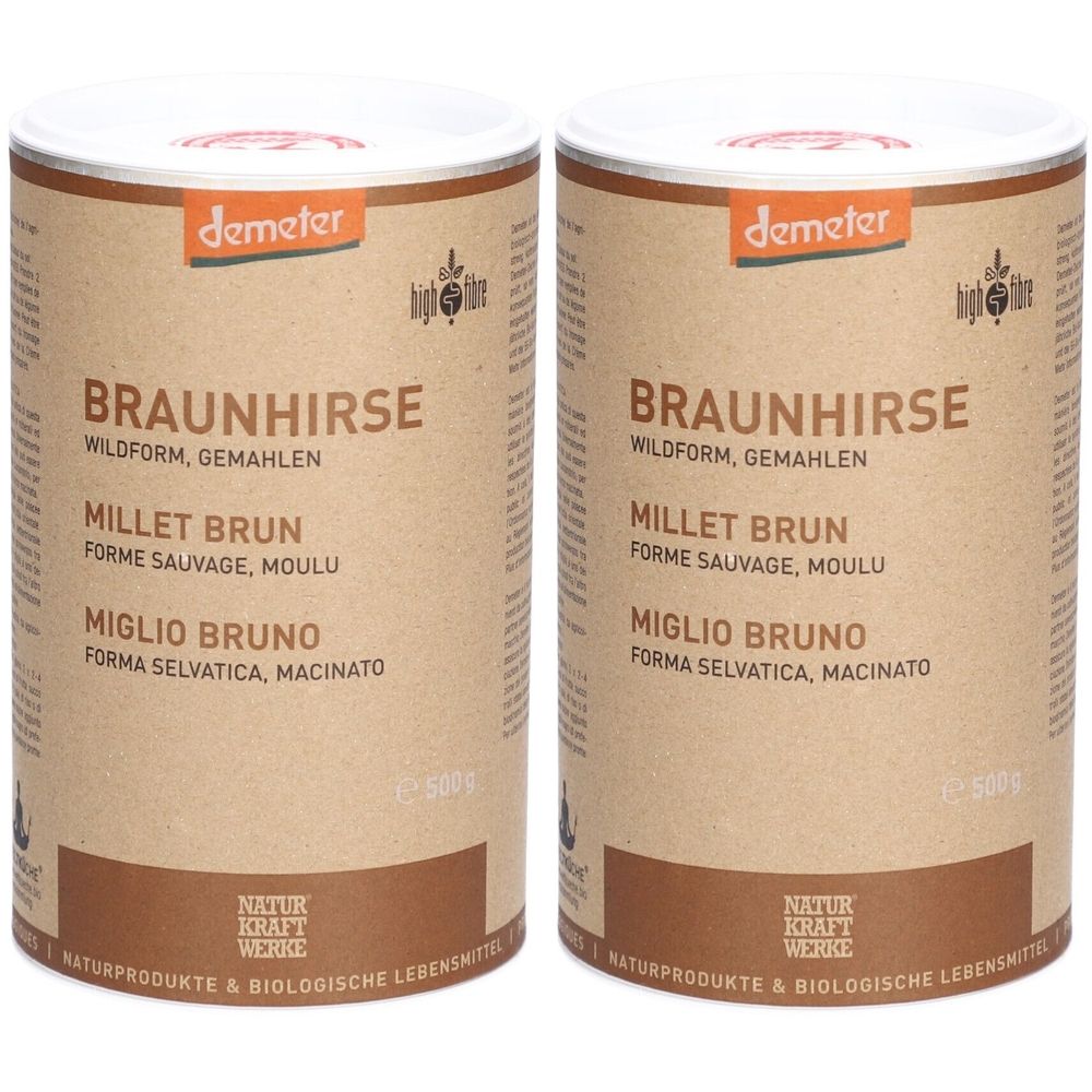 NATURKRAFTWERKE Millet Brun, forme sauvage, moulu