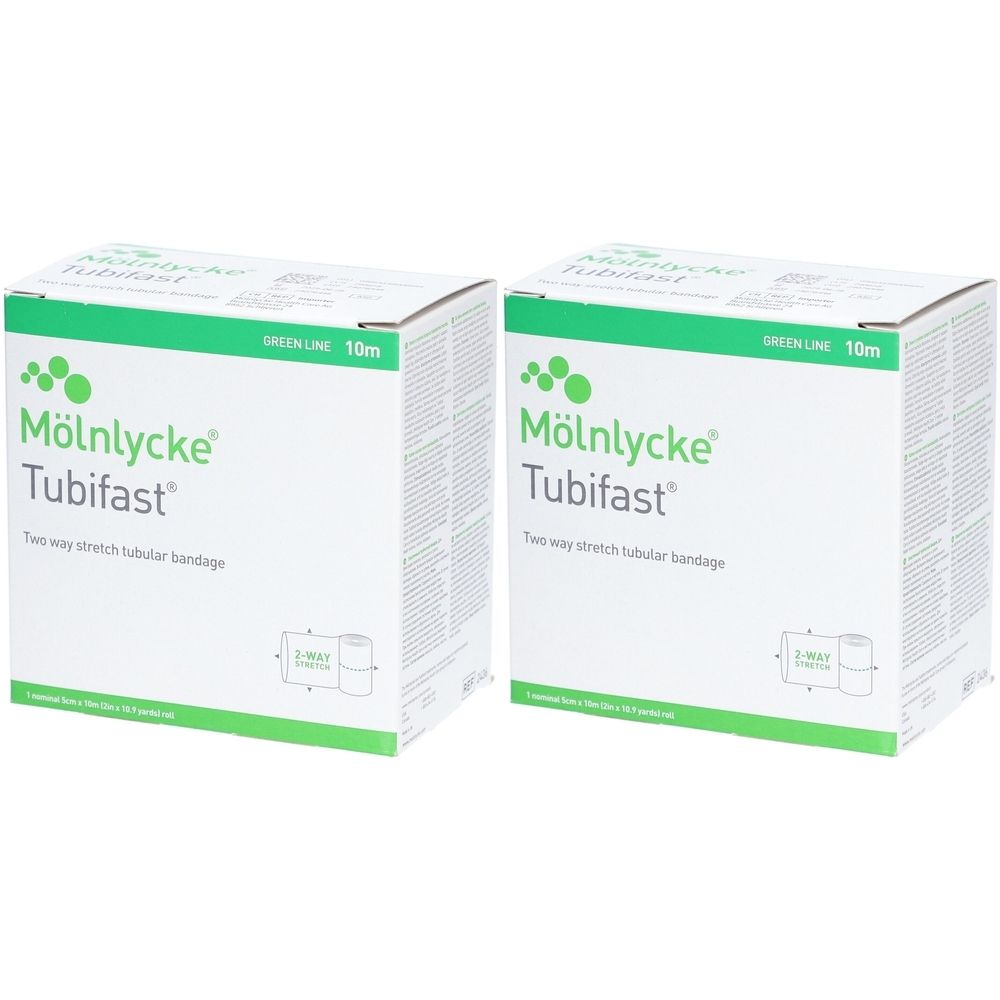 Tubifast 2-Way-Stretch Schlauchverband grün 5 cm x 10 m