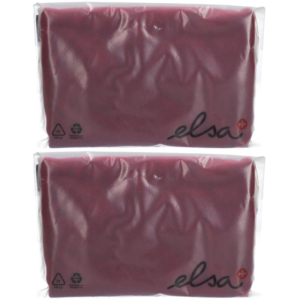 ELSA Anatomischer Kopfkissenbezug 50 x 11 cm Velours Bordeaux