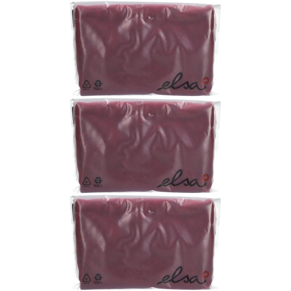 ELSA Anatomischer Kopfkissenbezug 50 x 11 cm Velours Bordeaux