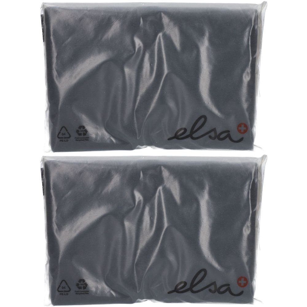 ELSA Bezug für Nackenkissen 50 x 9 cm Velours Anthrazit