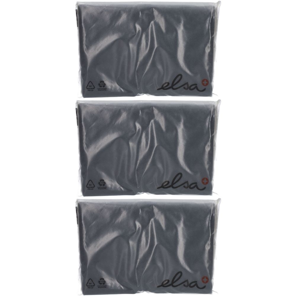 ELSA Housse pour coussin de nuque 50 x 9 cm velours Anthracite