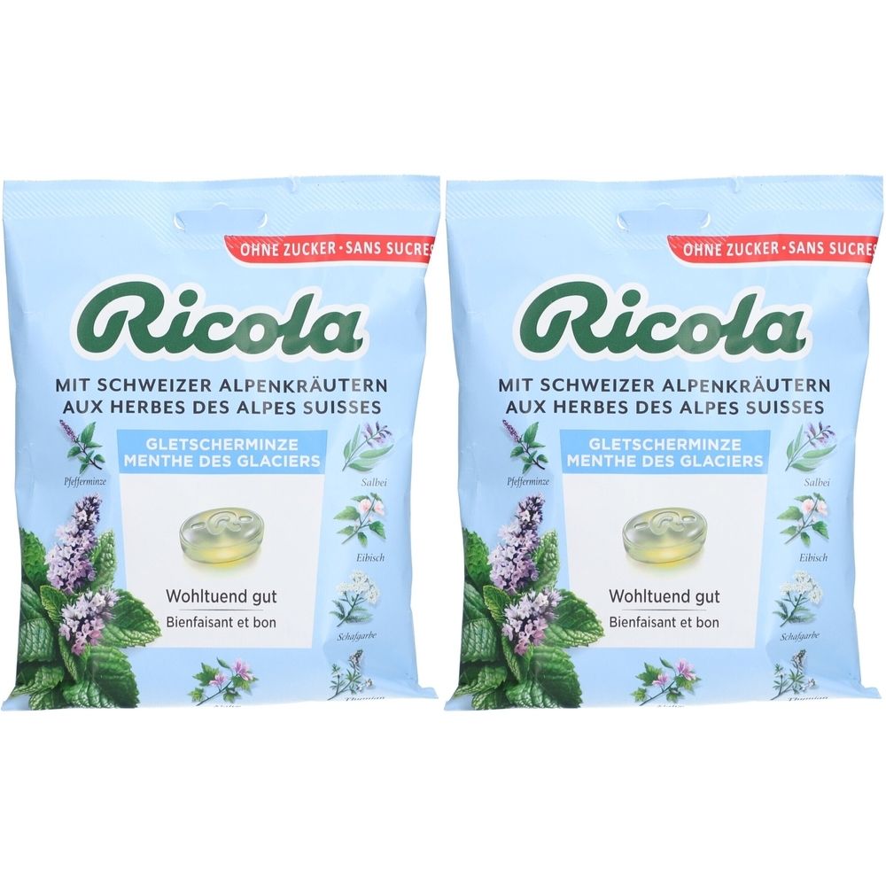 Ricola Pfefferminzbonbons Gletscher zuckerfrei