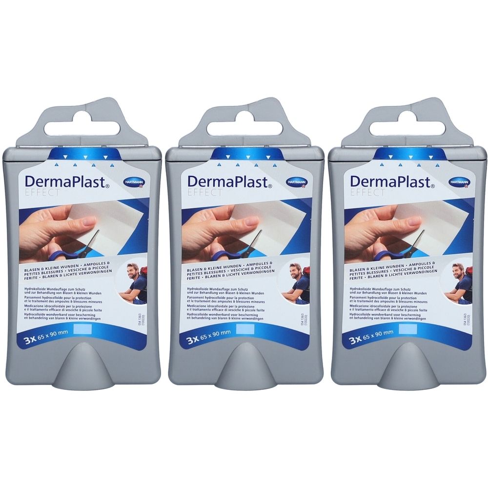 HARTMANN DermaPlast® Effect Pflaster Blasen und kleine Wunden - 65 mm x 90 mm