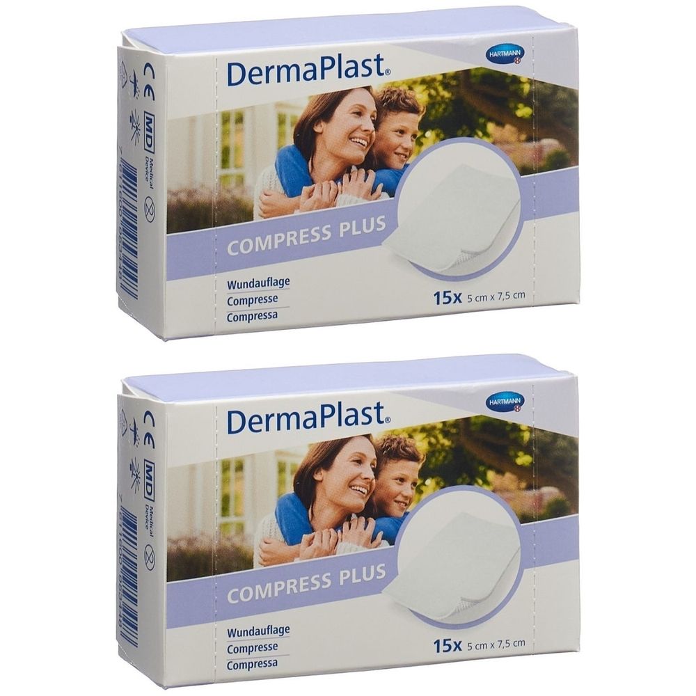 HARTMANN Dermaplast® Kompresse Plus 5 x 7,5 cm