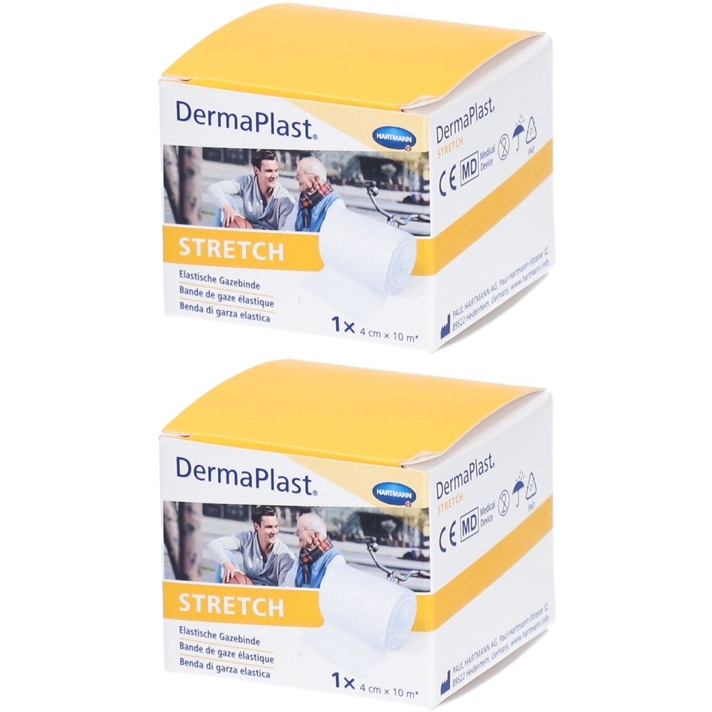 HARTMANN Dermaplast® Stretch Bande de gaze élastique 4 cm x 10 m