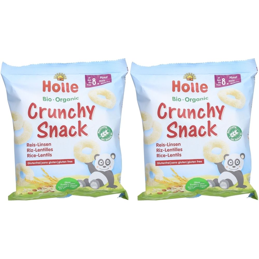 HOLLE Kinder Knuspersnack Riz-Lentilles bio