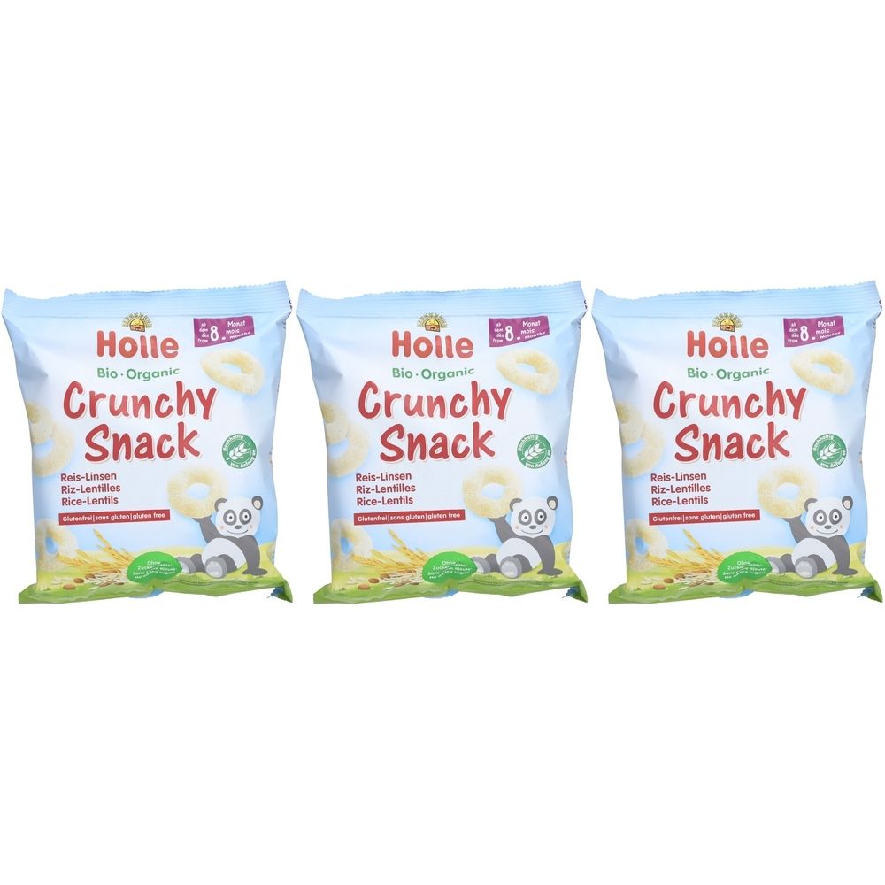 HOLLE Kinder Knuspersnack Riz-Lentilles bio