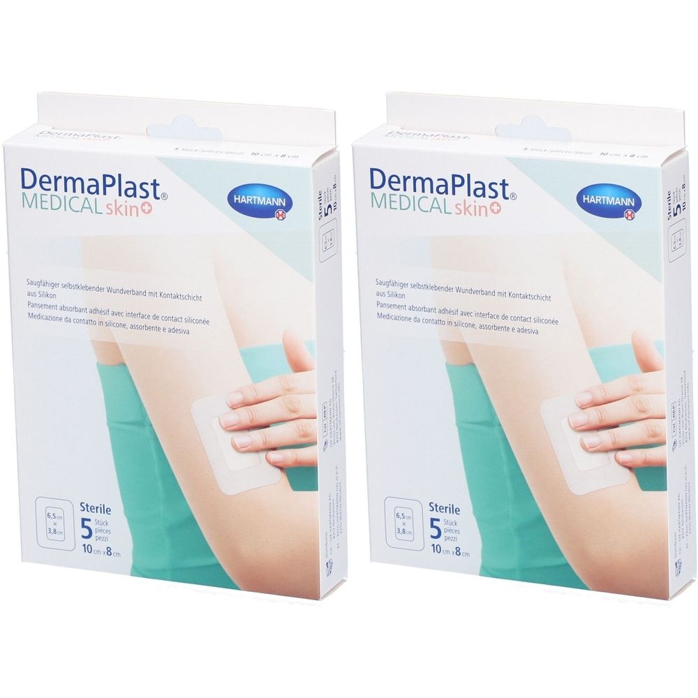 HARTMANN Dermaplast® Medical Skin+ Pansement en non-tissé 10 x 8 cm