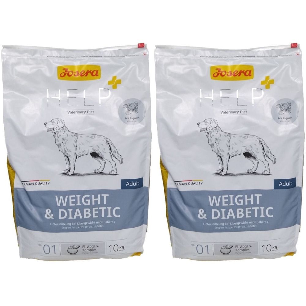 JOSERA Help+ Aliment diététique pour chien adulte - Perte de poids et diabètes