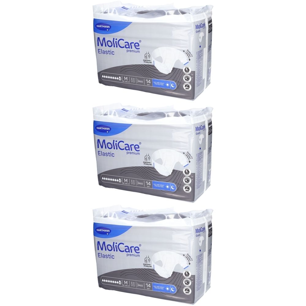 HARTMANN Molicare® Elastic - Slip d'incontinence taille M pour la protection et la sécurité en cas d'incontinence urinaire et/ou fécale très sévère