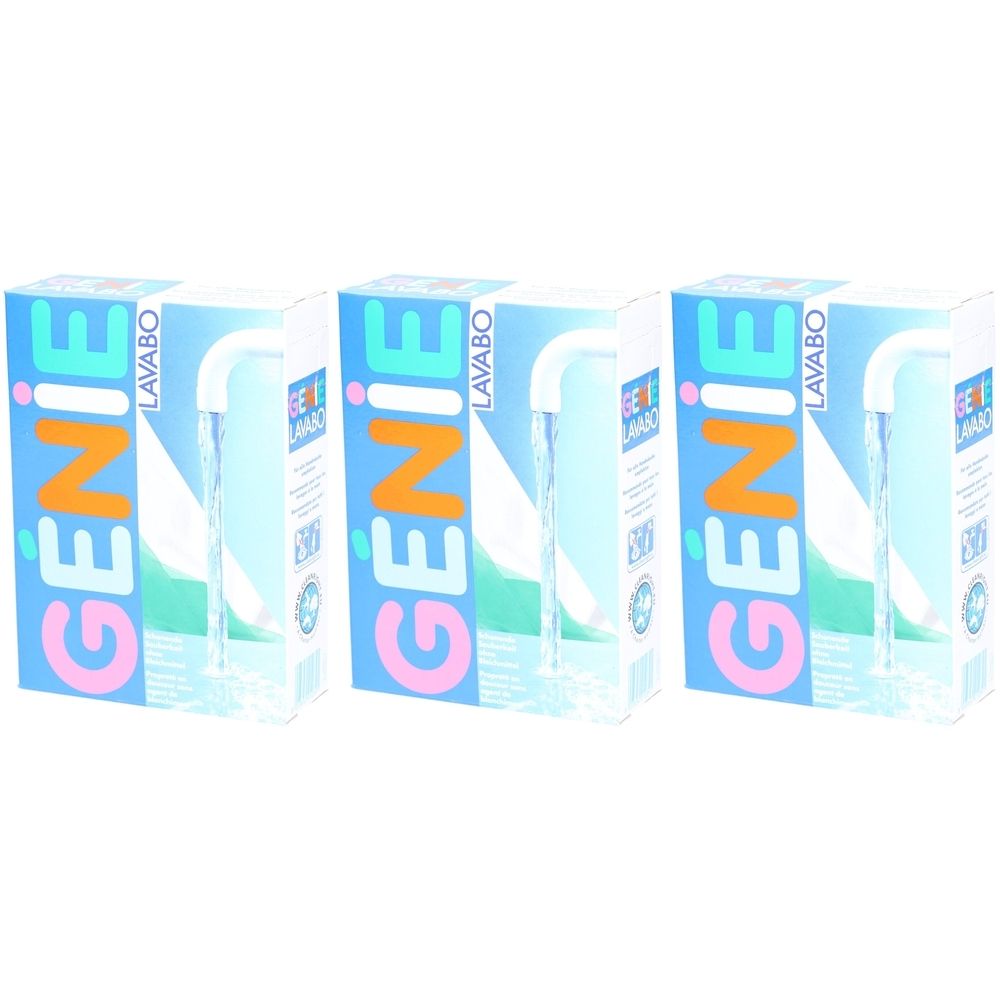 GENIE Lavabo Lessive pour lavage à la main en poudre