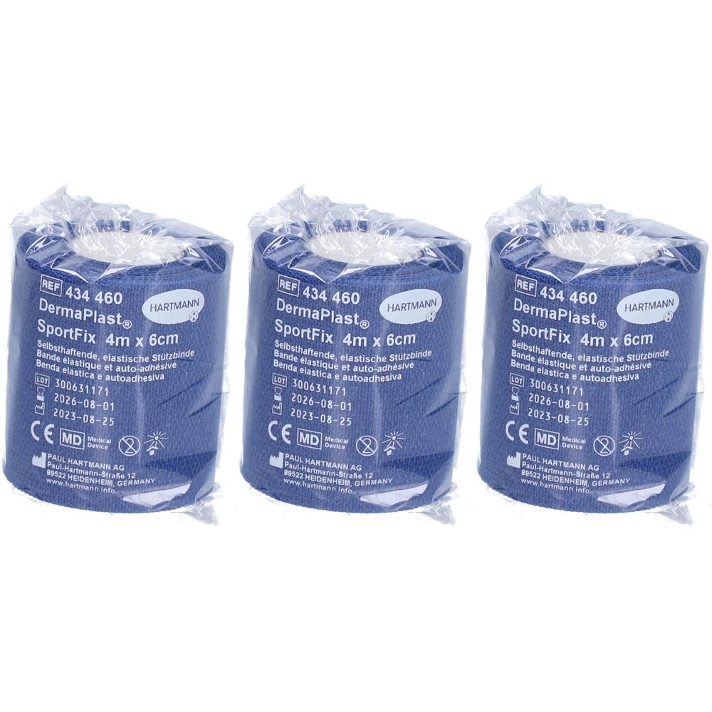 HARTMANN Dermaplast® Active Sportfix Sportbandage 6 cm x 4 m blau