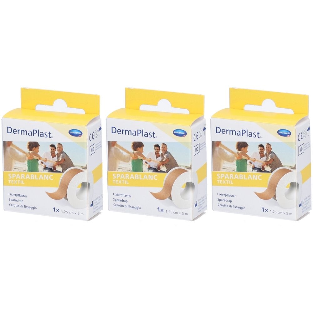 HARTMANN Dermaplast® Sparablanc Textil 1,25 cm x 5 m beige