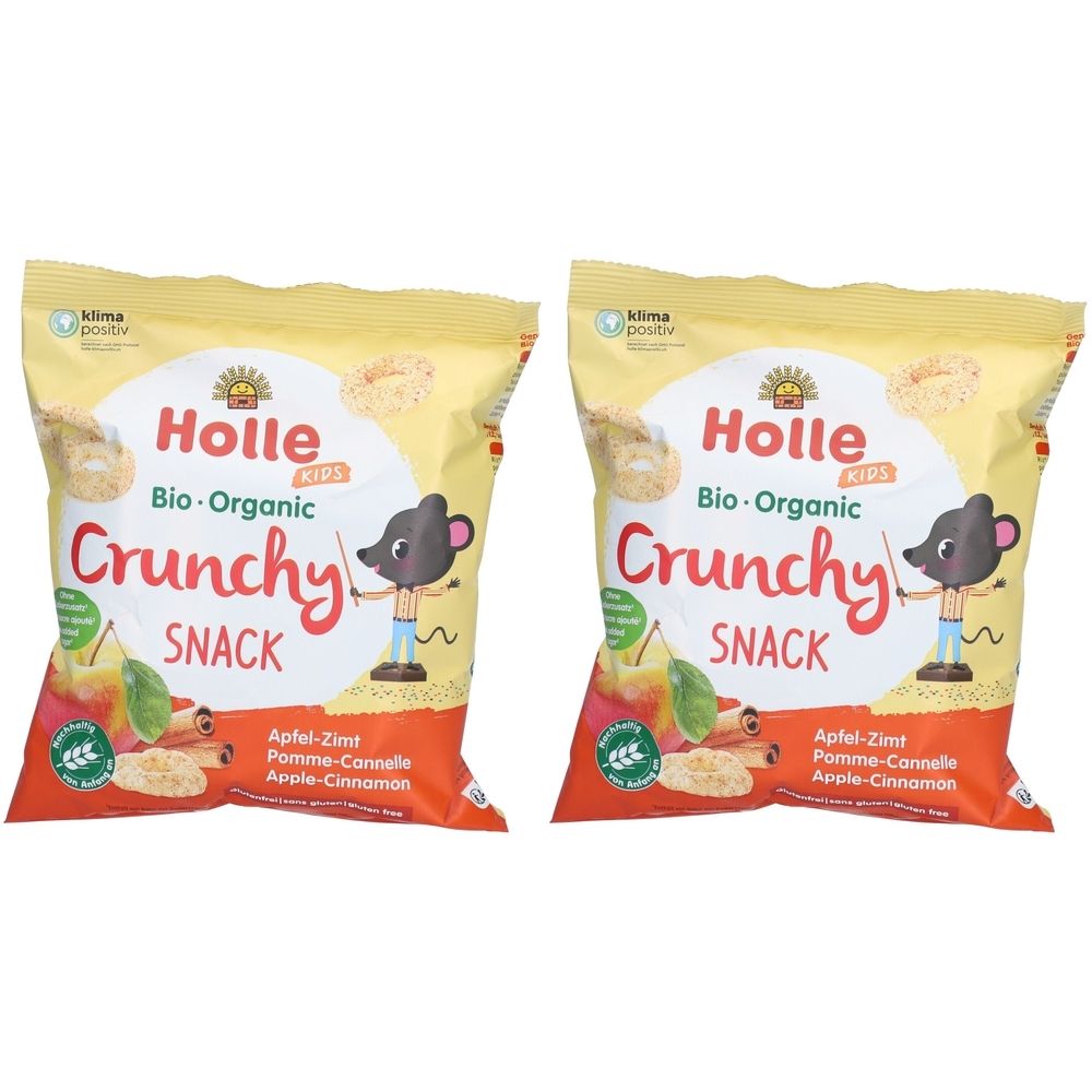 HOLLE Kids Knuspersnack Apfel-Zimt bio