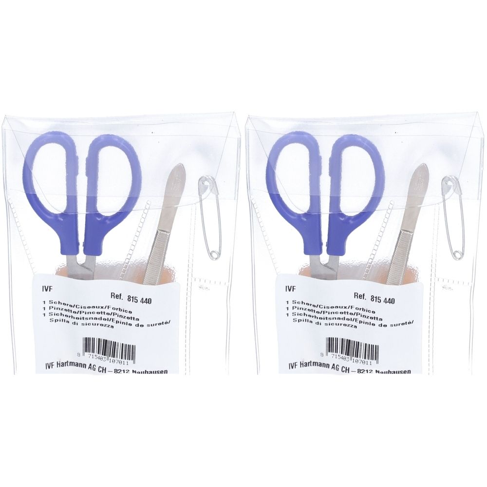 HARTMANN Set pincette, ciseaux, épingle de sureté