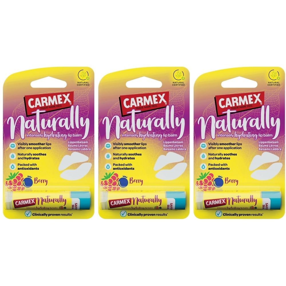CARMEX Beaume à lèvres Naturally Berry