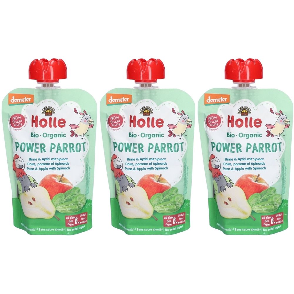 Holle Bio Power Parrot, Birne, Apfel und Spinat