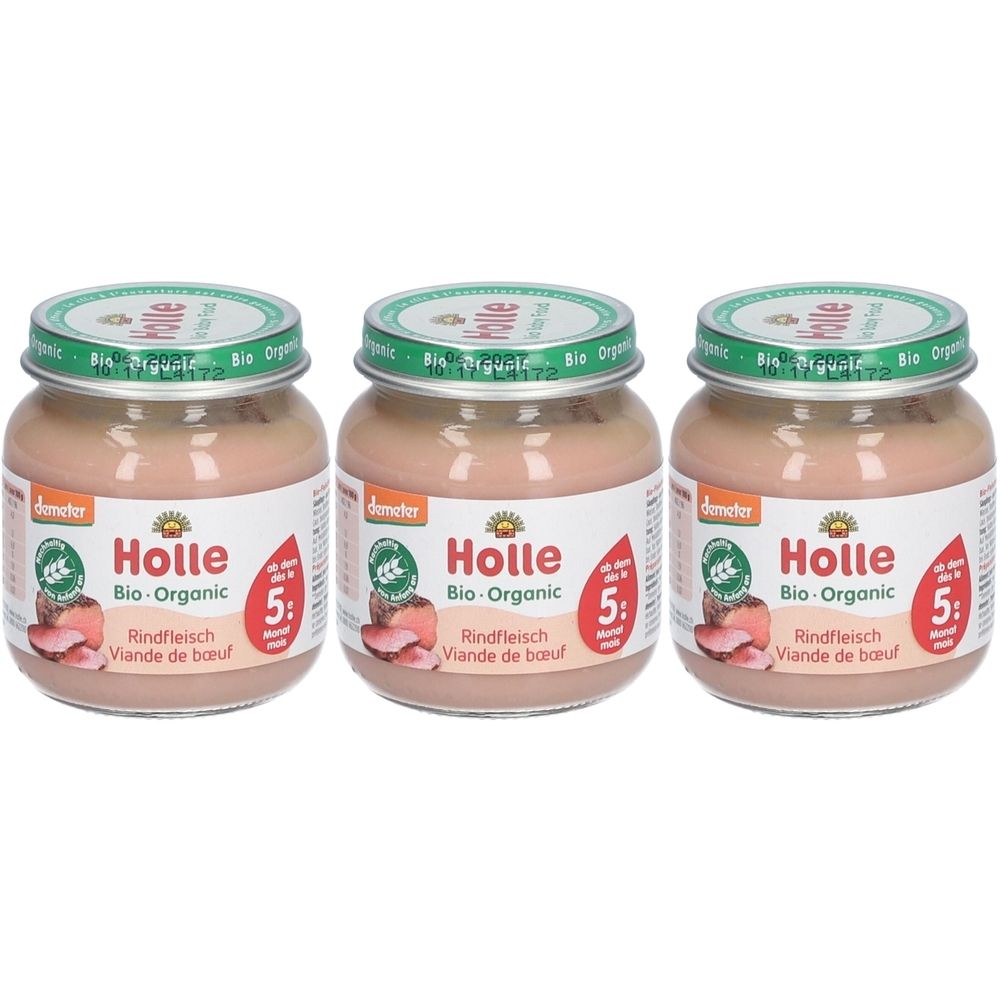 HOLLE Bio Petit pot bébé à la viande de bœuf - Dès le 5 ème mois