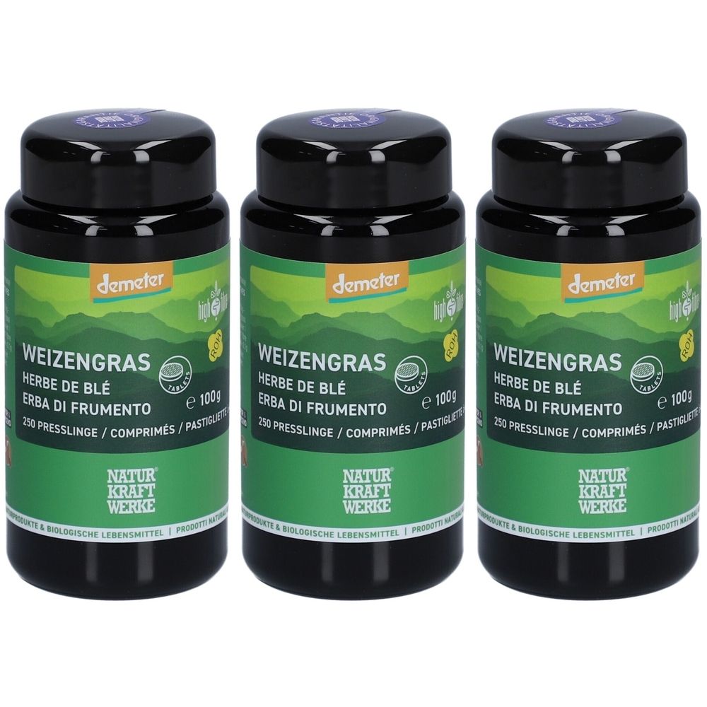 NATURKRAFTWERKE Gepresstes Demeter-Weizengras