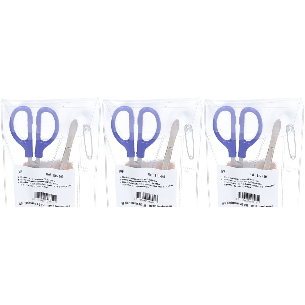HARTMANN Set pincette, ciseaux, épingle de sureté