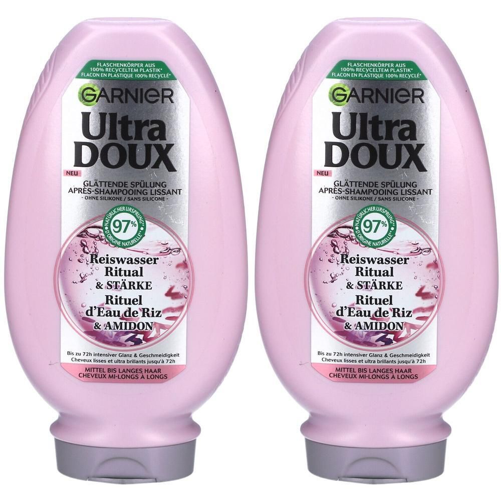 GARNIER Ultra Doux Après-Shampooing Lissant Eau de Riz & Amidon