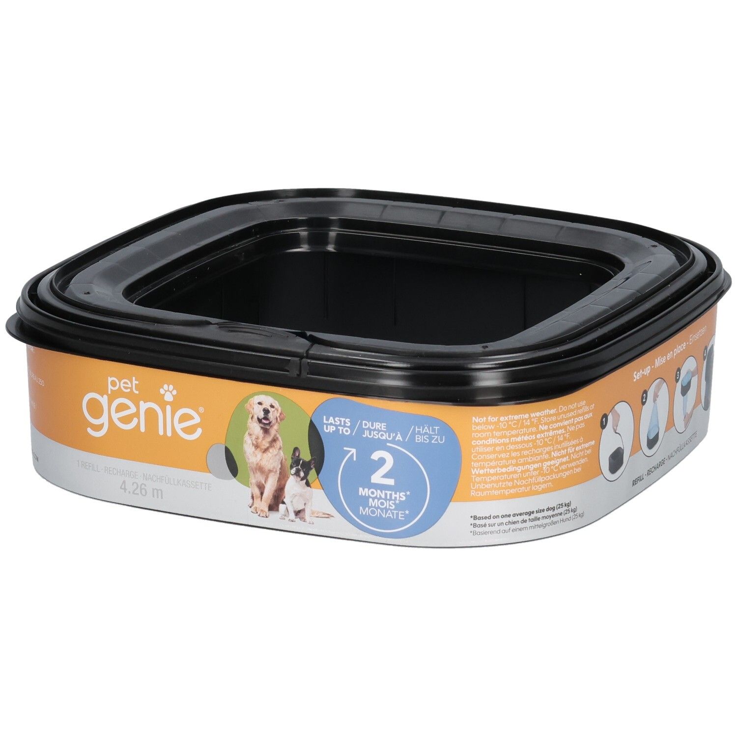 Pet Genie Katzenklo-Nachfüllkassette für 2 Monate.