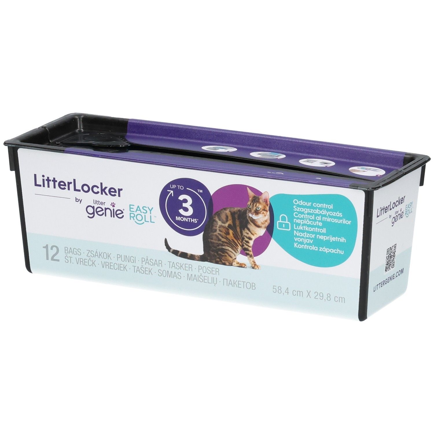 Litter Locker by Litter Genie Nachfüllkassette, 12 Beutel.