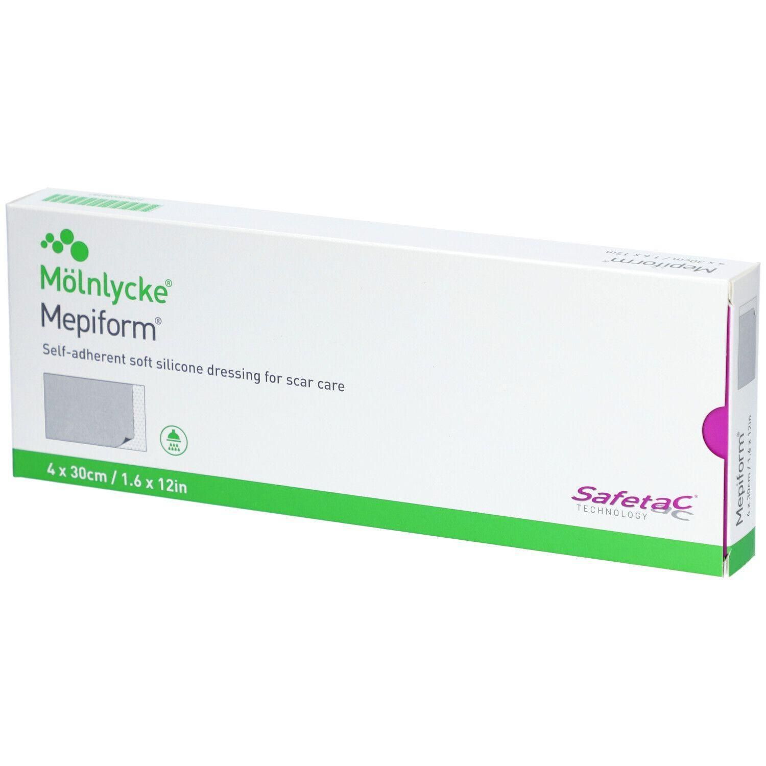 MÖLNLYCKE® Mepiform® Selbstklebender Silikon-Narbenverband 4 x 30 cm