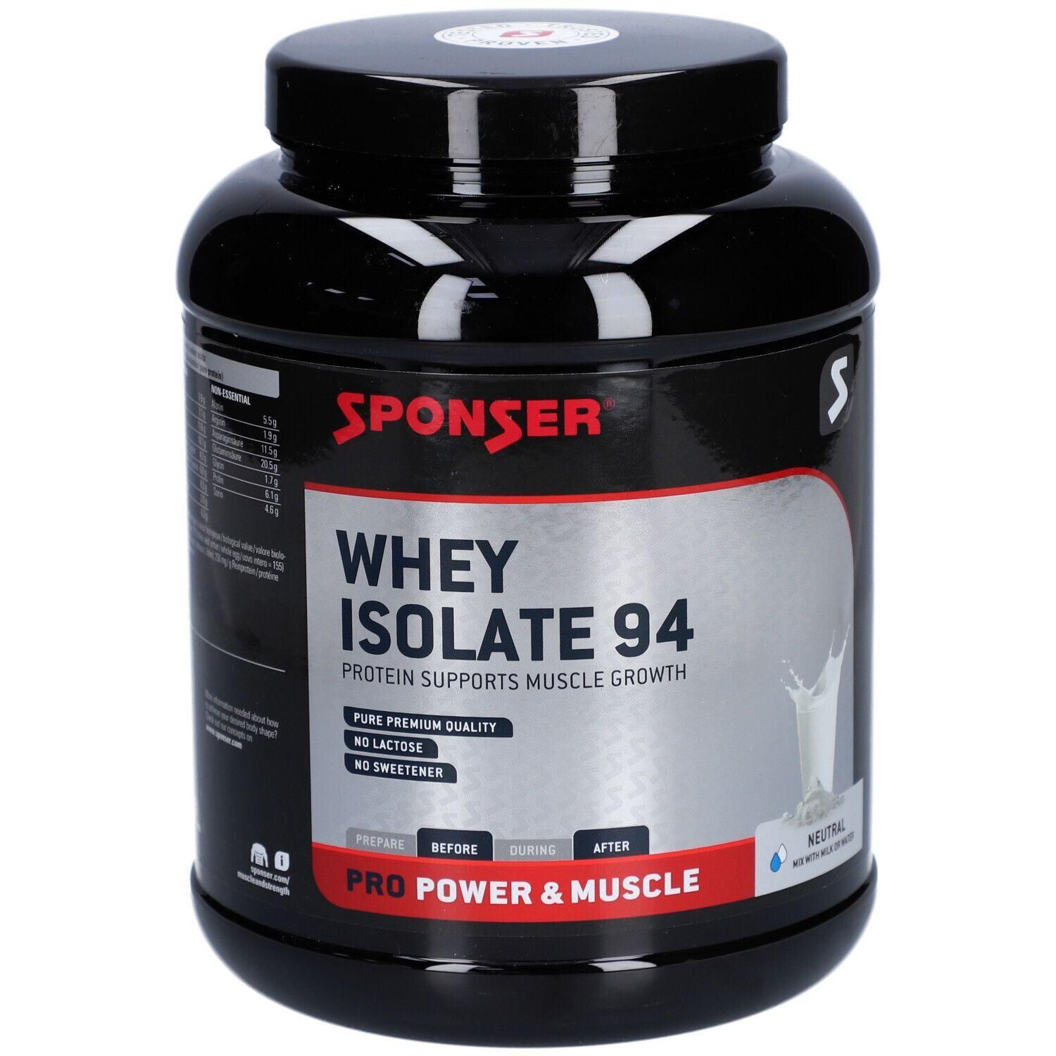Sponser Molkenisolat 94 Neutral