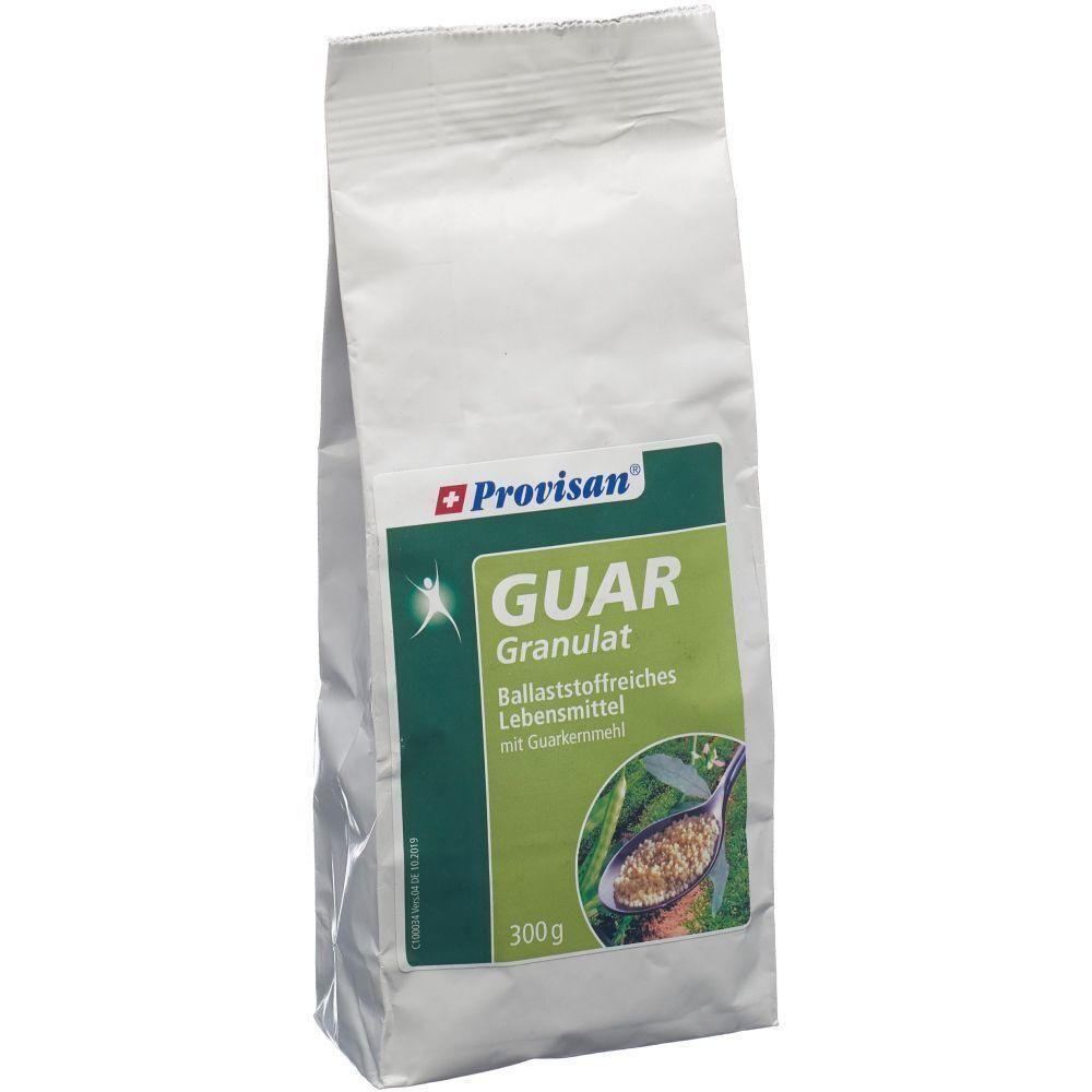 Provisan Guar Granulat Packung, ballaststoffreiches Lebensmittel mit Guarkernmehl, 300g.