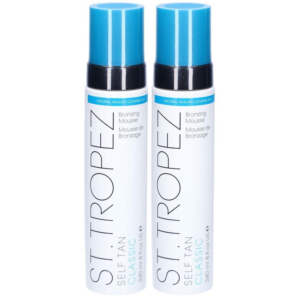 Deux flacons de mousse autobronzante St. Tropez Classic, 240 ml.