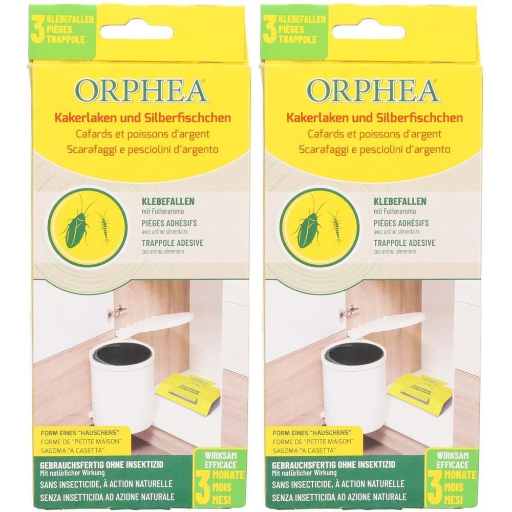 Orphea Klebefallen für Kakerlaken und Silberfische, 3 Stück.