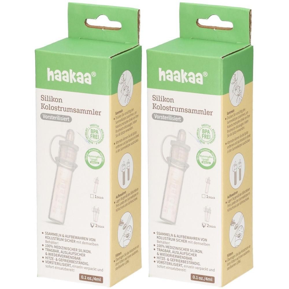 Haakaa 2er-Set Kolostrumauffangbehälter