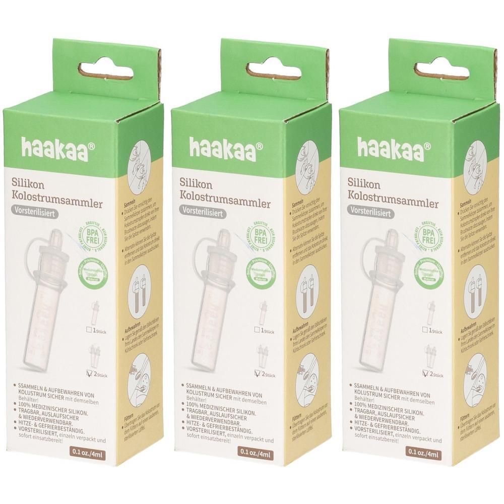 Haakaa Lot de 2 collecteurs de colostrum