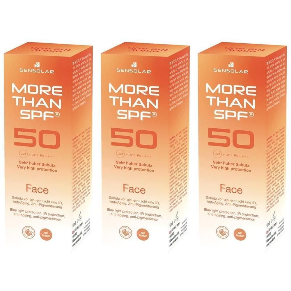SENSOLAR More Than SPF 50 Sonnenschutz für das Gesicht: product photo