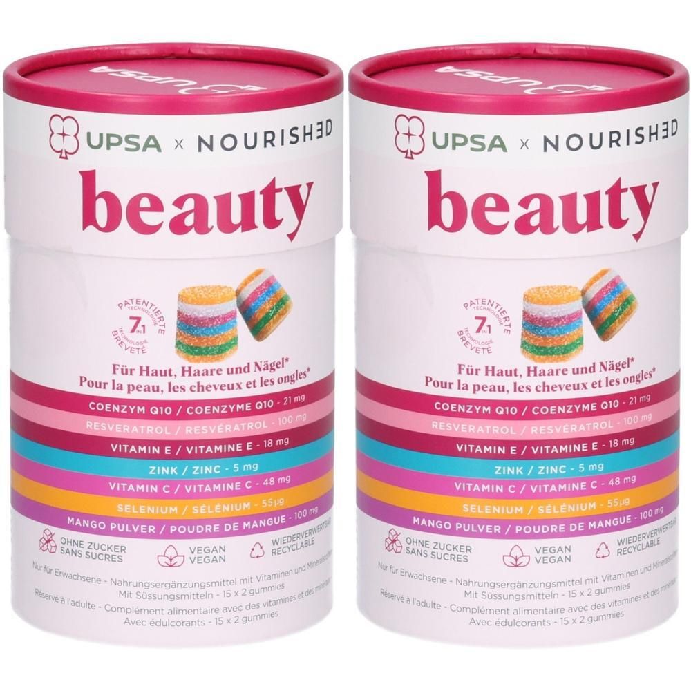 UPSA x Nourished Beauty : Gommes pour la peau, les cheveux et les ongles