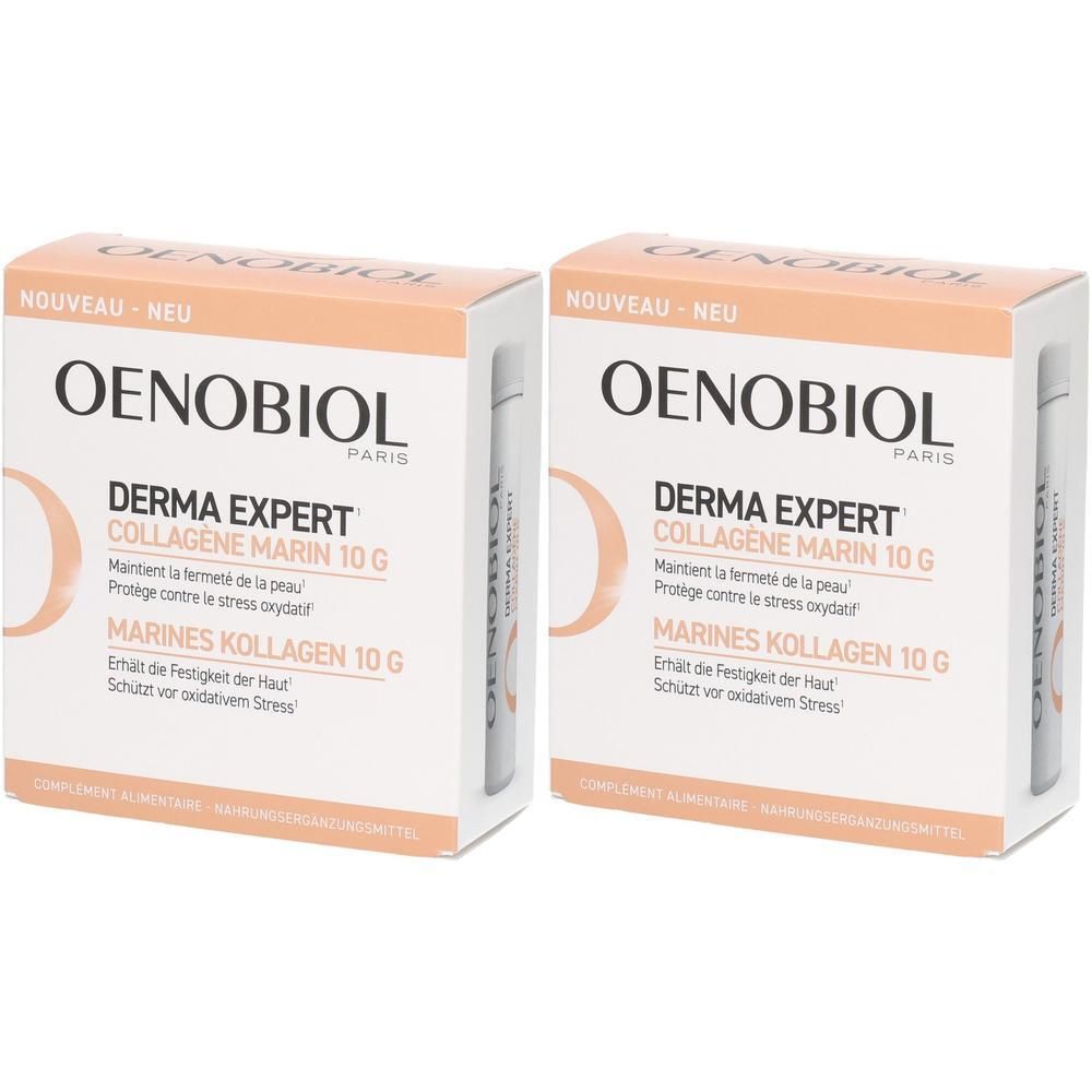 Zwei Packungen Oenobiol Paris Derma Expert Collagène Marin 10g.
