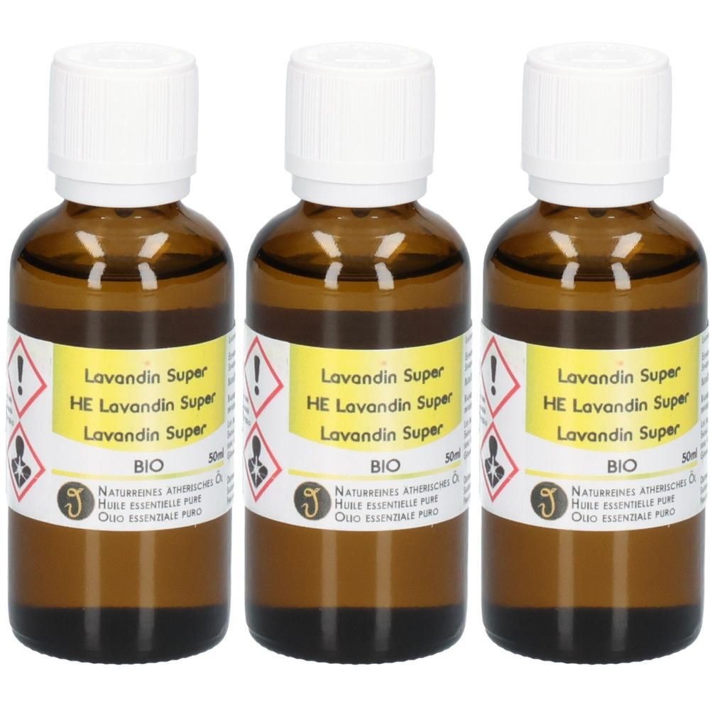 Drei Flaschen Lavandin Super HE ätherisches Öl, 50ml, BIO.