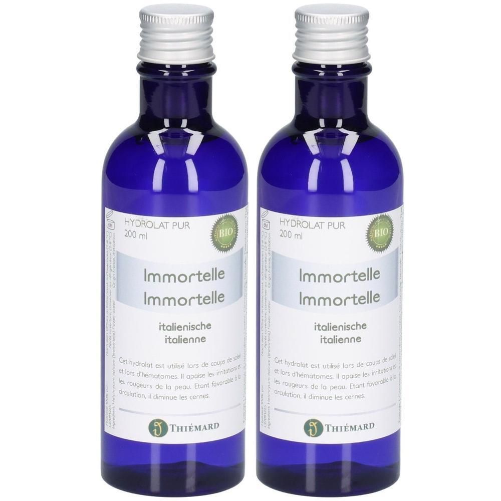 Zwei Flaschen Immortelle Hydrolat, 200 ml.