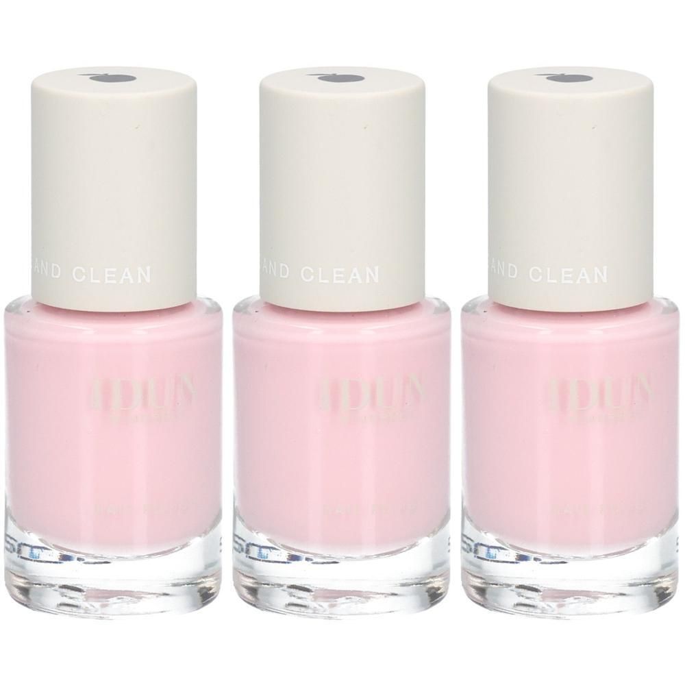 IDUN Minerals Nagellack in hellem Rosa, 2 Stück.