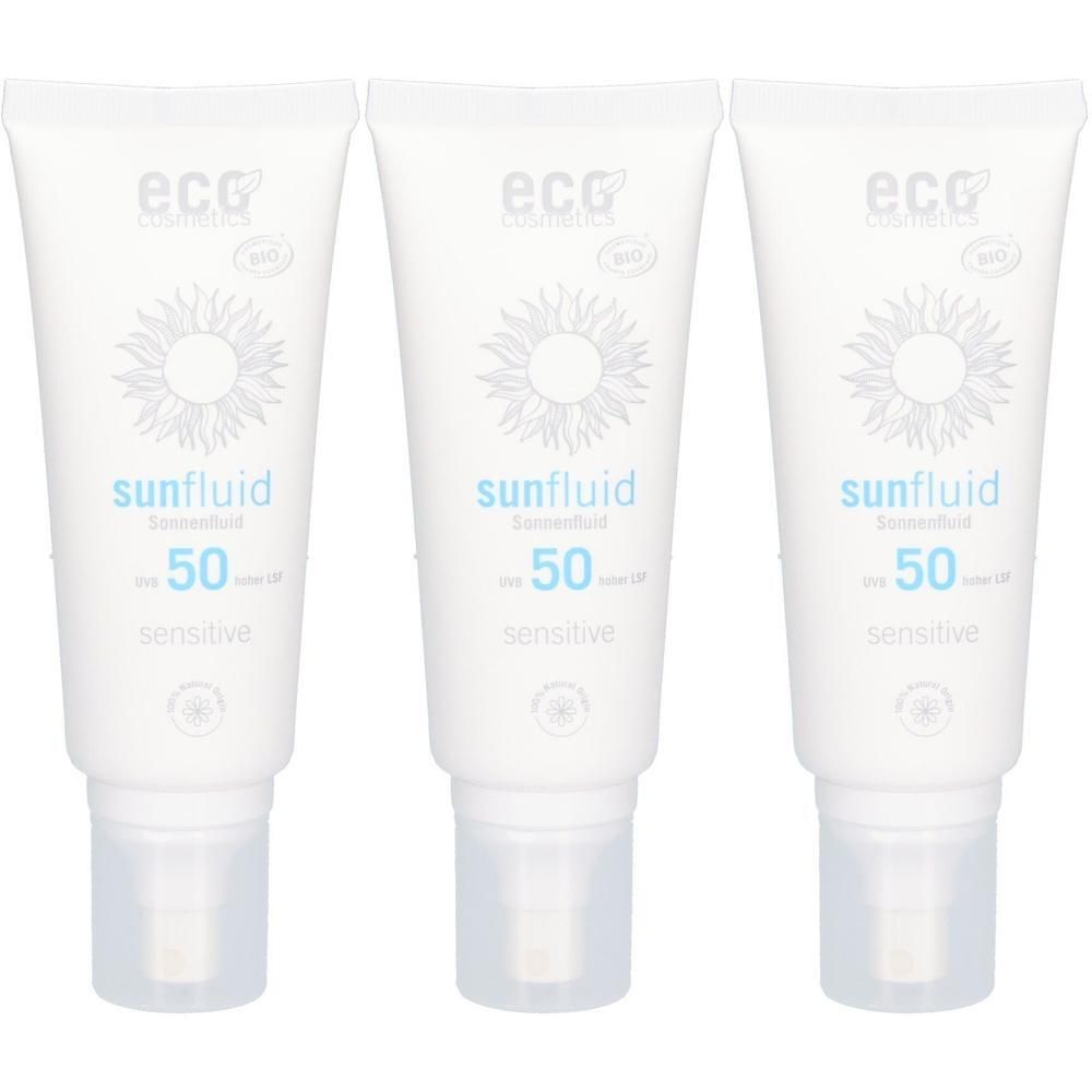 Eco Cosmetics Sunfluid LSF 50 Sensitive Bio-Sonnenschutzfluid: Produktbild